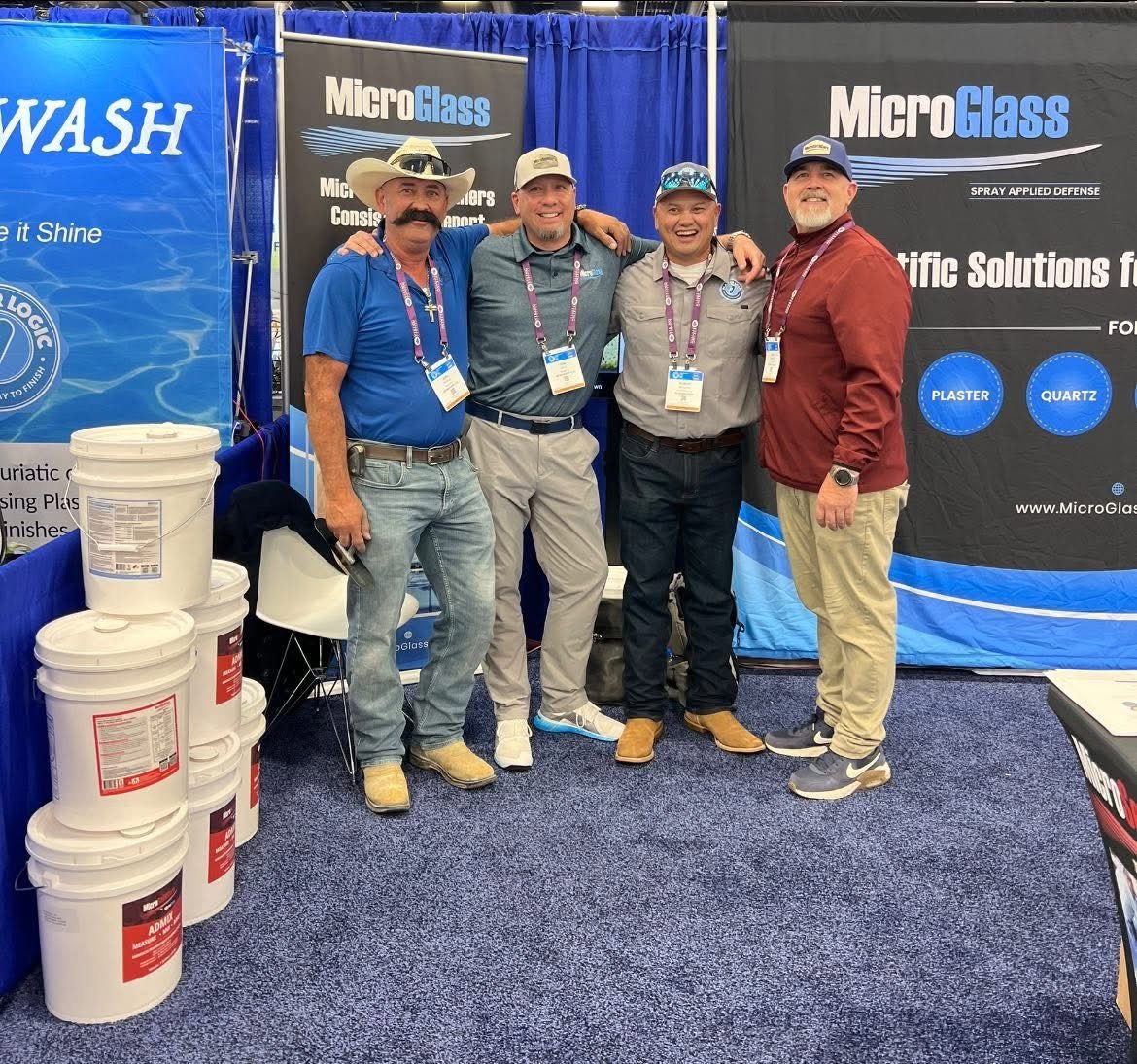 The MicroGlass team in the field